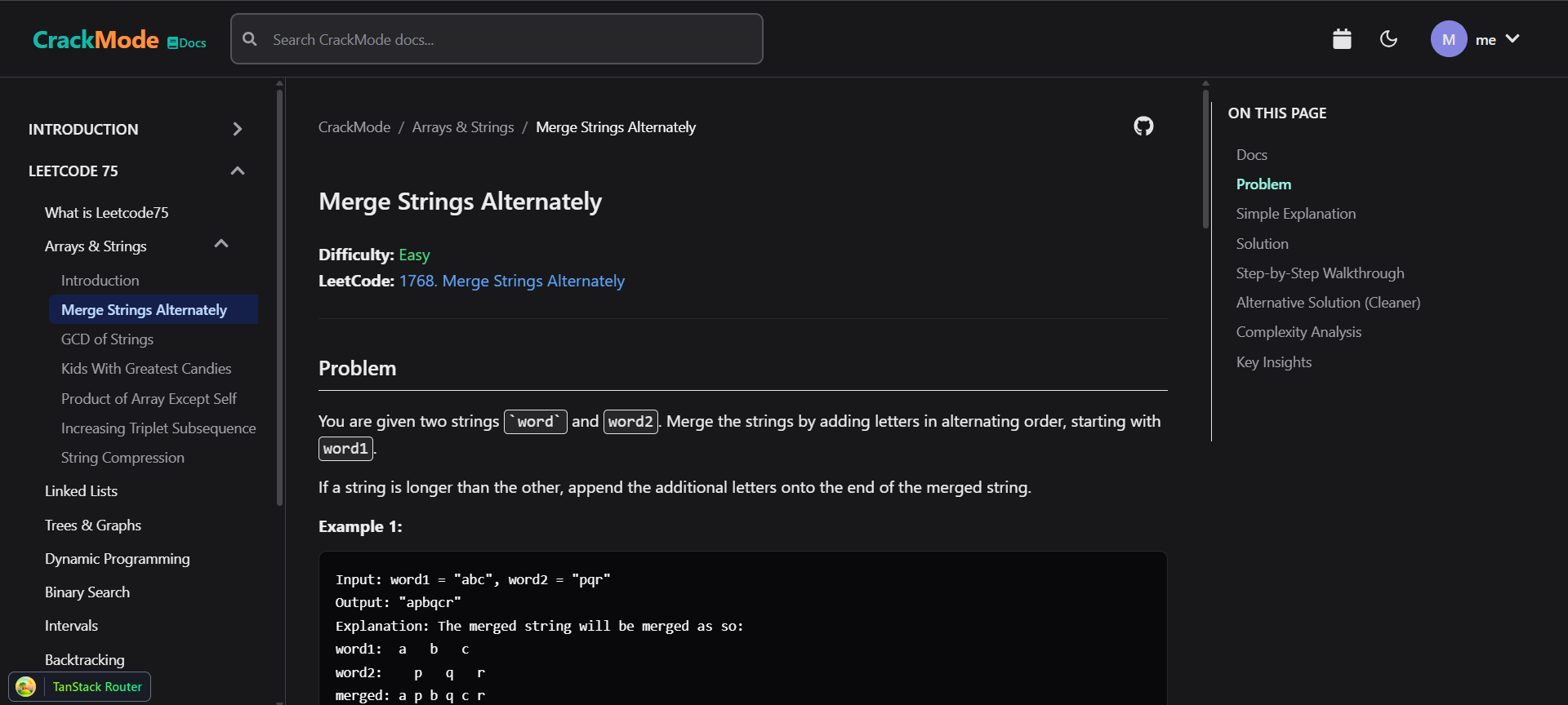 Docs — LeetCode 75
